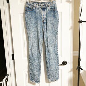 Vintage Levi's Acid Wash Button Fly Jean Size 11 Made in USA